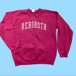 Hot Pink Rehoboth Beach Sweatshirt small